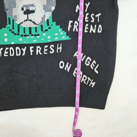 Teddy Fresh Dog Best Friend Sweater Mens Wms Medium Unisex Puppy Pet - Picture 7 of 8